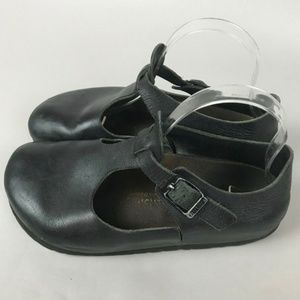 Birkenstock Paris Black Leather Shoes EU36L7 Women